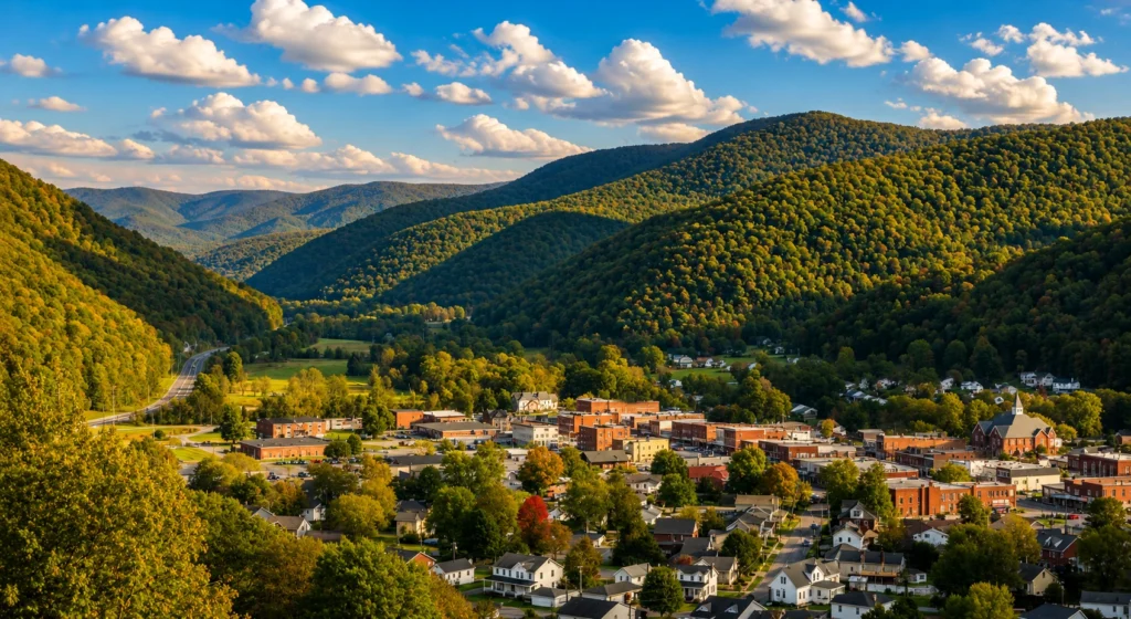 aerial view of middlesboro ky